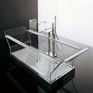 Modern+Fully+Transparent+Bathtub