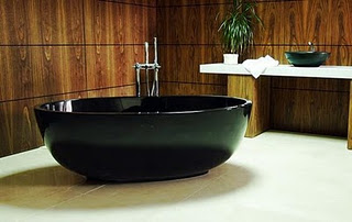 black-freestanding-bath