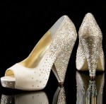 crystal evening shoes by Benjamin adams