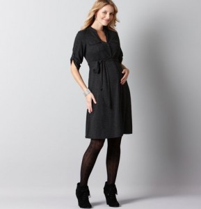 trendy maternity short black dresses_1