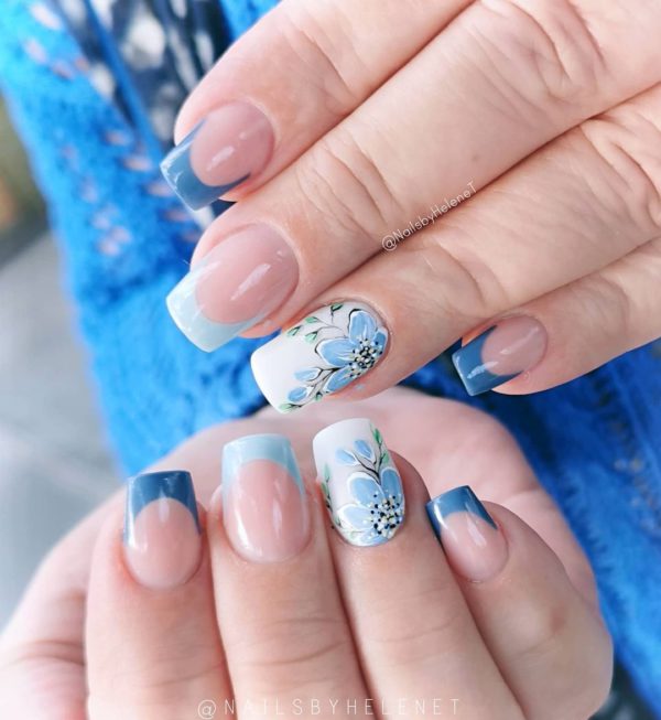 Blue Summer Nail Design_02