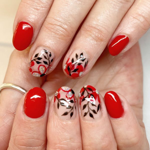 Red Summer Nail Design_02