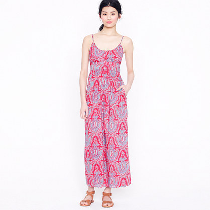 Jcrew Long Maxi Dresses-Midsummer maxi dress in raj paisley
