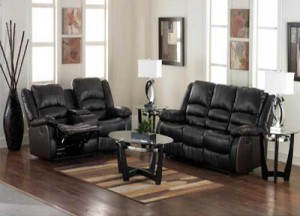 Aaron S Furniture Bonded Leather Living Room Collection Stylish