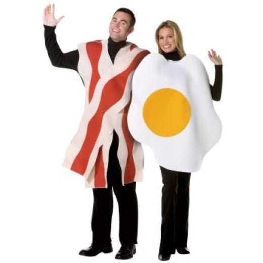 Couple Halloween costume ideas Bacon and Eggs