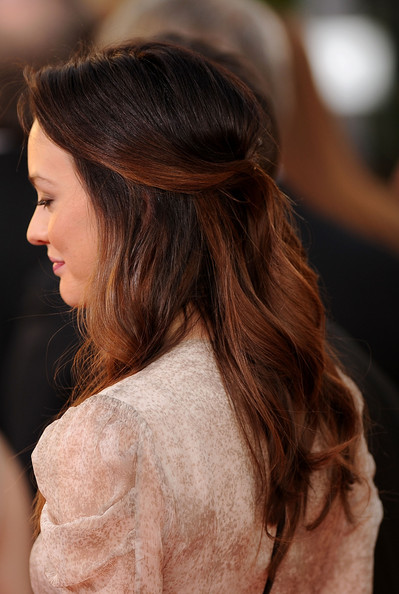 Leighton Meester's Half-Up Hairstyle