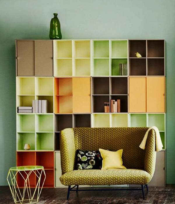Colorful Wall Unit Ideas