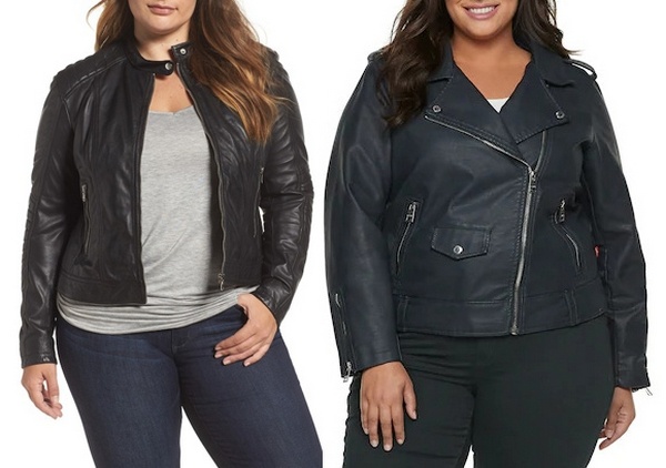 Plus size clothing for winter 2019_Black Leather Jacket_07