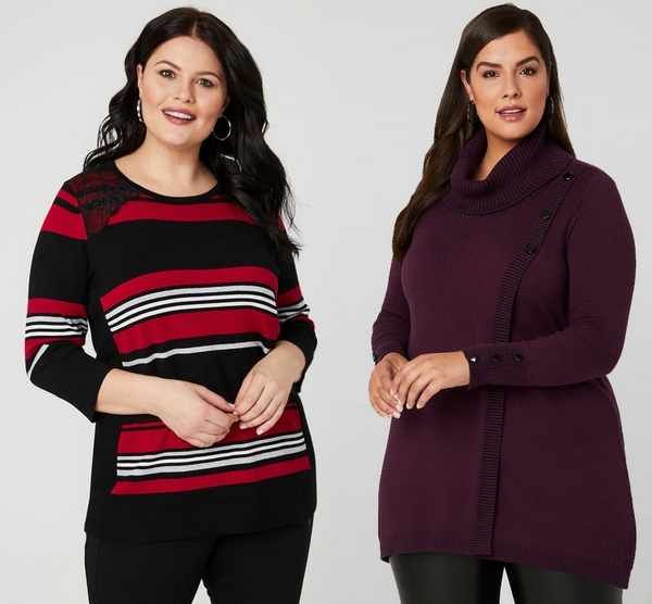 Plus size clothing for winter 2019_Knitted Jumpers_02