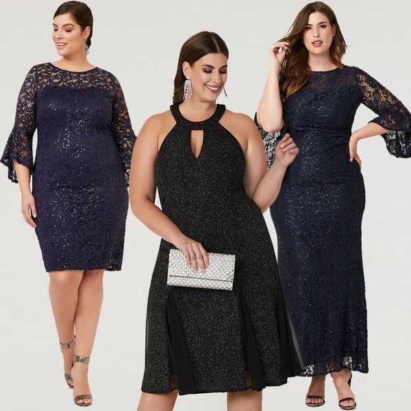 Plus size clothing for winter 2019_Sequined Velour Dress_05