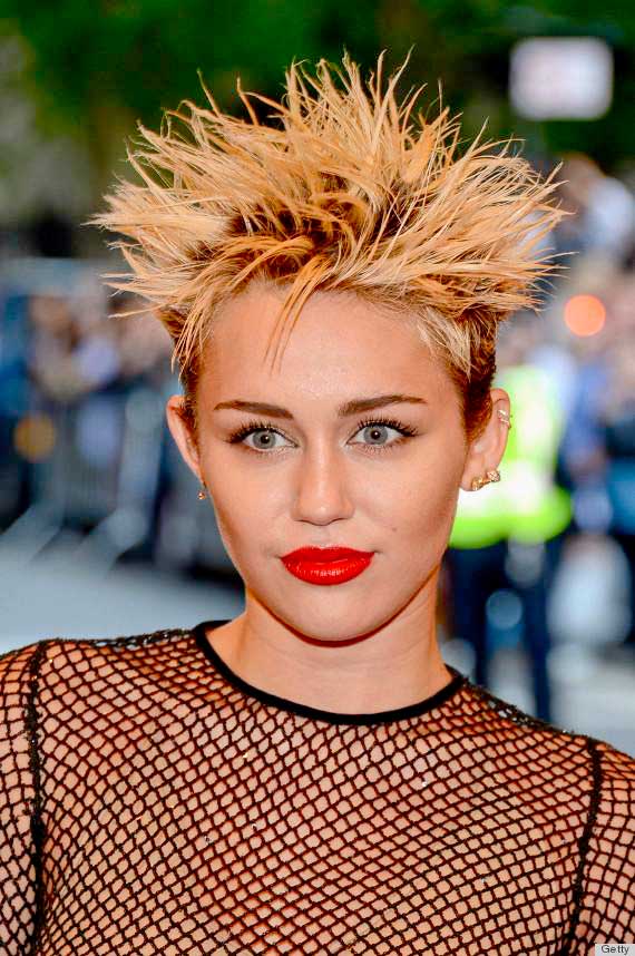 Miley Cyrus Short Spiky Hair