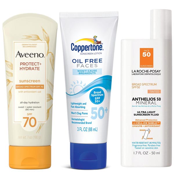 Aveeno, Coppertone, La Roche-Posay Fun in the Sun – Best Body Lotions with SPF – Sunscreen